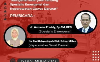 WEBINAR – Mengenal lebih jauh tentang Spesialis Emergensi dan Keperawatan Gawat Darurat