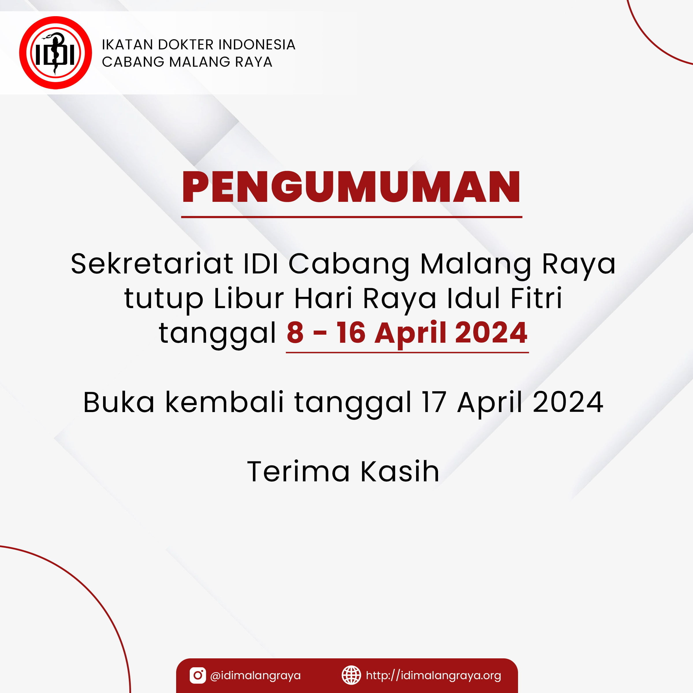 IDI Cabang Malang Raya | Ikatan Dokter Indonesia Cabang Malang Raya