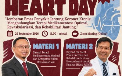 World Heart Day – Jembatan Emas Penyakit Jantung Koroner Kronis: Menghubungkan Terapi Medikamentosa Optimal, Revaskularisasi, dan Rehabilitasi Jantung